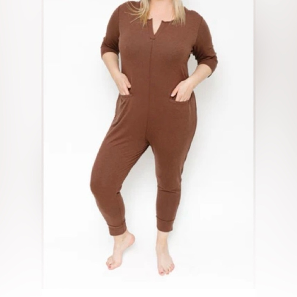 Smash + Tess Chocolate Brown Romper